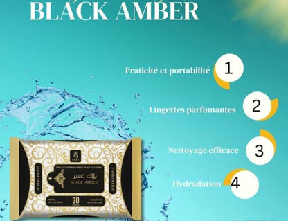 Lingettes Intimes Parfumées Black Amber